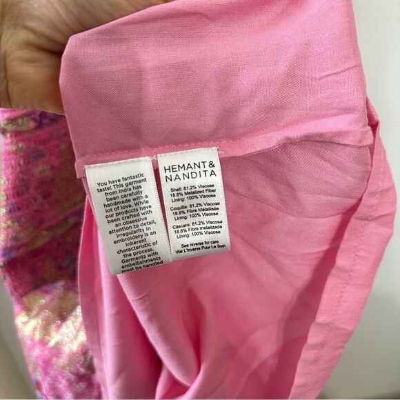 Hemant & Nandita Amal Smocked Midi Dress - Picture 7 of 8